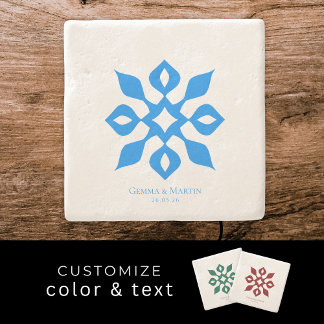 Dessous-de-verre En Pierre Minimalist Mediterranean Wedding Anniversary Gift