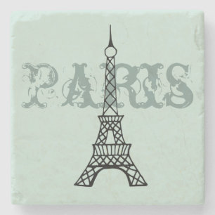 Dessous-de-verre En Pierre Mint Paris Tour Eiffel Boire un Dessous de verre C