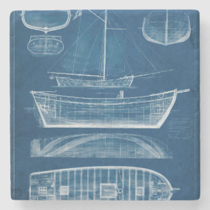 Dessous-de-verre En Pierre Modèle antique II de bateau