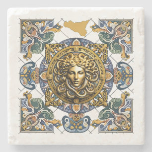 Dessous-de-verre En Pierre Modèle sicilien de Sicile