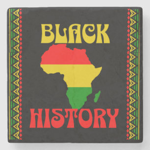 Dessous-de-verre En Pierre Mois de l'histoire des Noirs, Afro-Américains