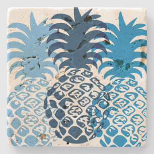 Dessous-de-verre En Pierre Momona Pineapple Hawaiian Tropical