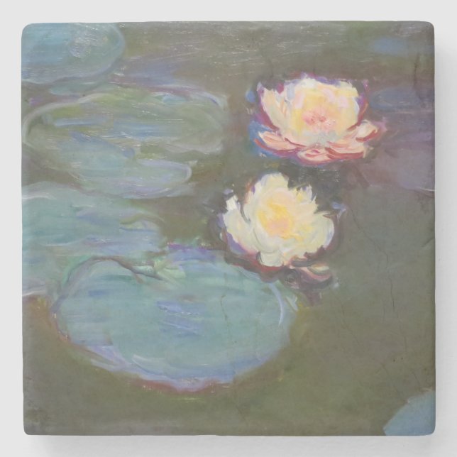 Dessous-de-verre En Pierre Monet Water Lys Pond Nénuphars Peinture (Devant)