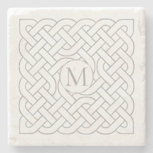 Dessous-de-verre En Pierre Monogramme Celte Knot Irish
