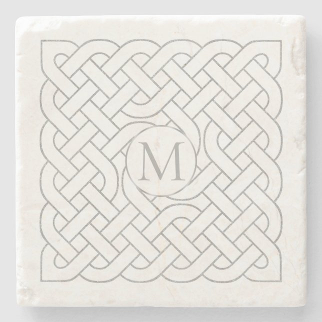 Dessous-de-verre En Pierre Monogramme Celte Knot Irish (Devant)