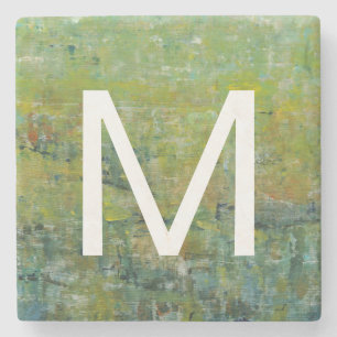 Dessous-de-verre En Pierre Monogramme   Champ opulent II