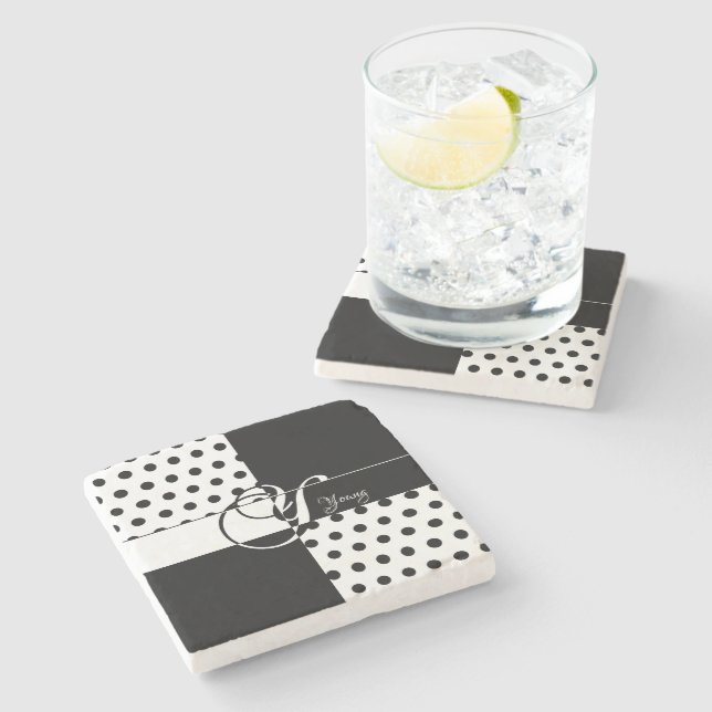 Dessous-de-verre En Pierre Monogramme Y (Côté)