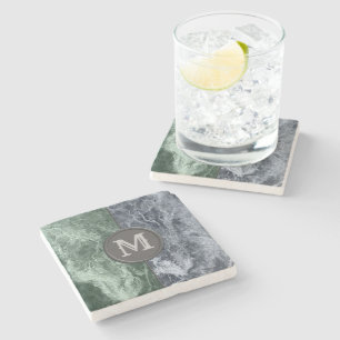 Dessous-de-verre En Pierre Monographie en marbre deux couleurs - Choisissez v