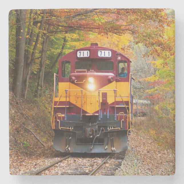 Dessous-de-verre En Pierre Moteur de train diesel classique (Devant)