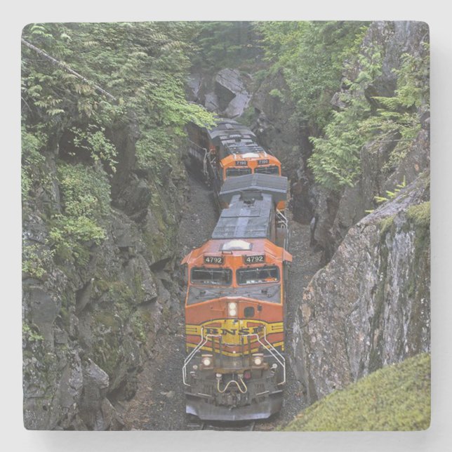 Dessous-de-verre En Pierre Moteur de train diesel classique (Devant)