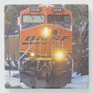 Dessous-de-verre En Pierre Moteur de train diesel classique