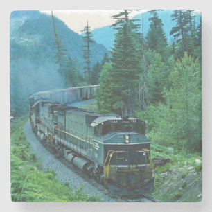 Dessous-de-verre En Pierre Moteur de train diesel classique