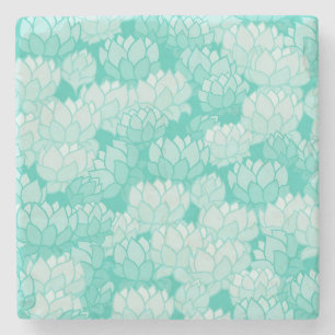 Dessous-de-verre En Pierre Motif 2 de Lotus
