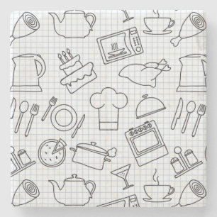Dessous-de-verre En Pierre Motif 4 de cuisine
