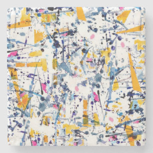 Dessous-de-verre En Pierre Motif abstrait