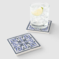 Motif bleu marocain