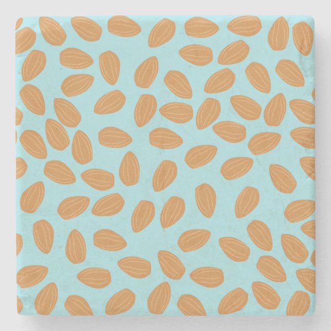 Dessous-de-verre En Pierre Motif d'amandes (Devant)