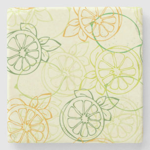 Dessous-de-verre En Pierre Motif de citron