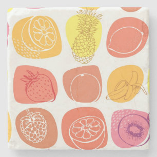Dessous-de-verre En Pierre Motif de fruit
