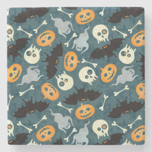 Dessous-de-verre En Pierre Motif de Halloween