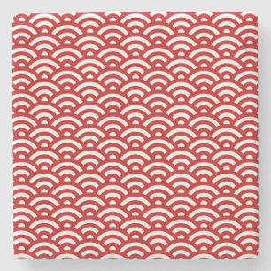Dessous-de-verre En Pierre Motif de Japonais