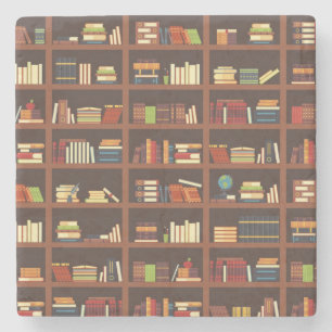 Dessous-de-verre En Pierre Motif de livre