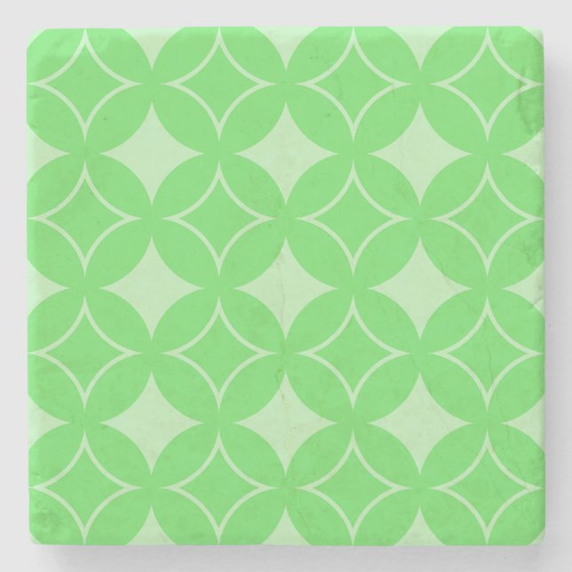 Dessous-de-verre En Pierre Motif de shippo vert citron (Devant)