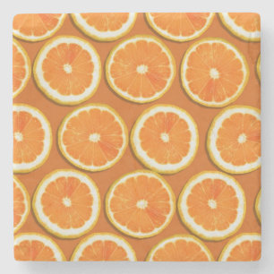 Dessous-de-verre En Pierre Motif de tranches de citron