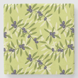 Dessous-de-verre En Pierre Motif d'olive