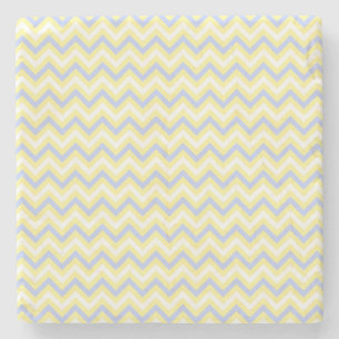 Dessous-de-verre En Pierre Motif en pastel de Chevron