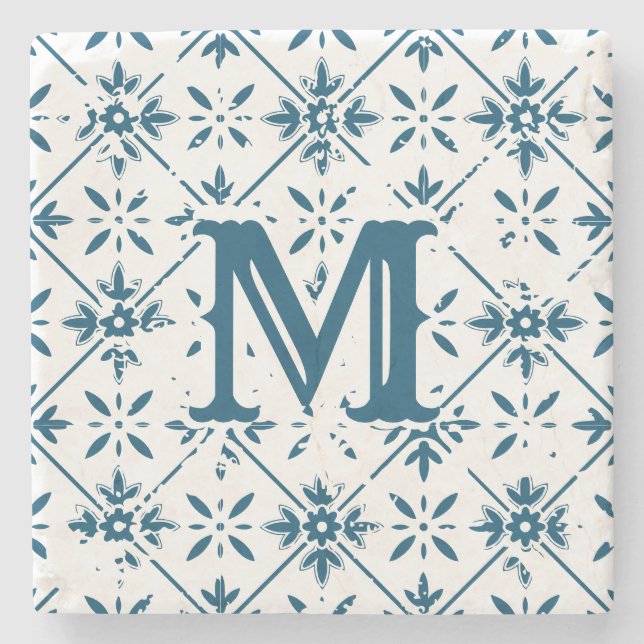 Dessous-de-verre En Pierre Motif espagnol Carrelage désorganisé | (Devant)