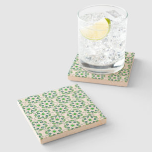 Dessous-de-verre En Pierre Motif Feuille, Motif De Feuilles, Feuilles Verts
