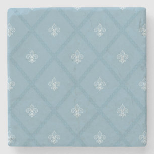 Dessous-de-verre En Pierre motif Fleur-De-lis