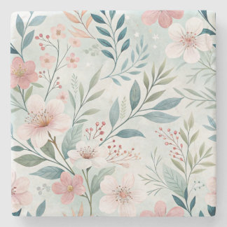 Dessous-de-verre En Pierre Motif floral