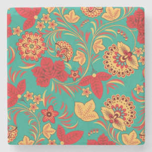 Dessous-de-verre En Pierre Motif floral 2