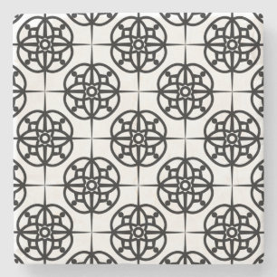 Dessous-de-verre En Pierre Motif géométrique Vibe rétro classique