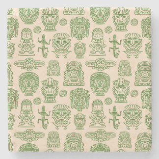 Dessous-de-verre En Pierre Motif inspiré par Aztec