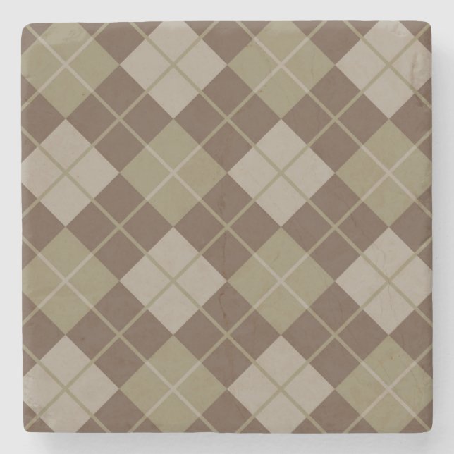 Dessous-de-verre En Pierre Motif Jacquard (Devant)