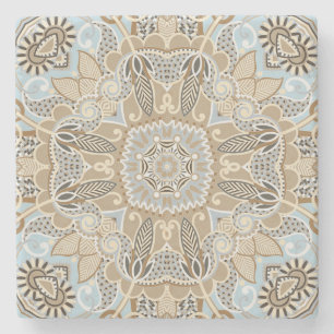 Dessous-de-verre En Pierre Motif marocain en carreaux