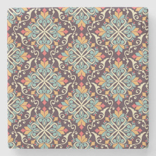 Dessous-de-verre En Pierre Motif marocain en carreaux