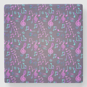 Dessous-de-verre En Pierre Motif musical