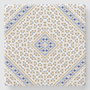 Dessous-de-verre En Pierre Motif palestinien Broderie Design imprimé