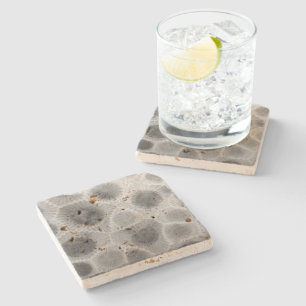Dessous-de-verre En Pierre Motif Petoskey Stone
