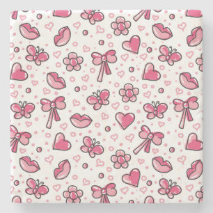 Dessous-de-verre En Pierre motif romantique