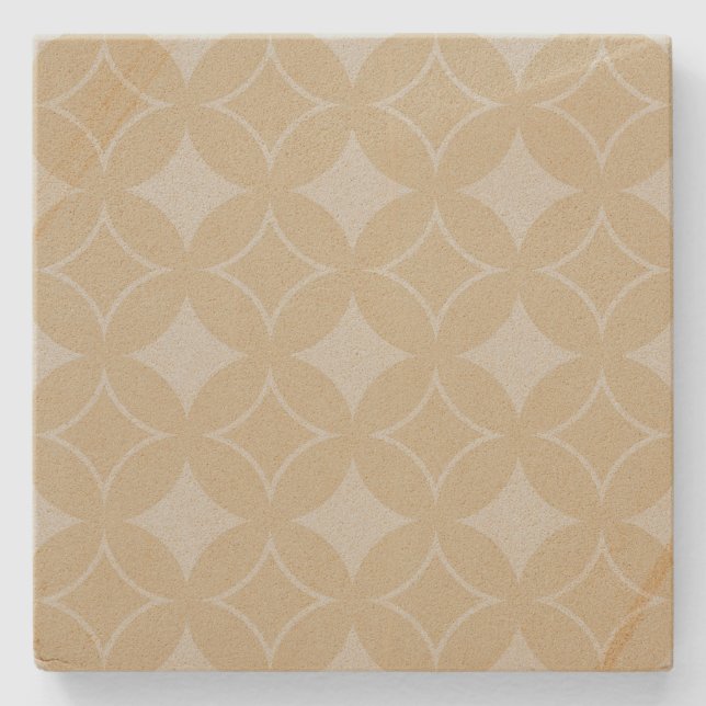 Dessous-de-verre En Pierre Motif shippo beige (Devant)