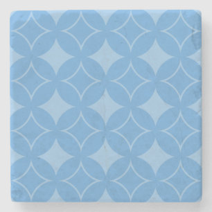 Dessous-de-verre En Pierre Motif shippo bleu ciel