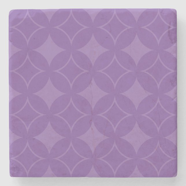 Dessous-de-verre En Pierre Motif shippo violet (Devant)