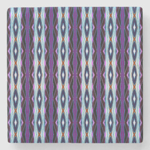 Dessous-de-verre En Pierre Motif violet unique
