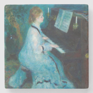 Dessous-de-verre En Pierre Musicien de piano Renoir Woman