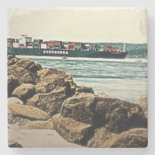 Dessous-de-verre En Pierre Navire cargo du Puget Sound